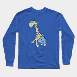 funny giraffe Long Sleeve T-Shirt